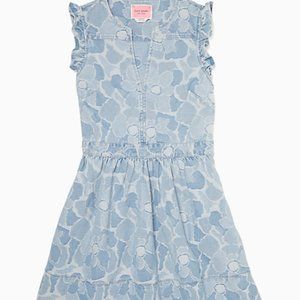 Kate Spade Abstract Peony Denim Dress NWOT